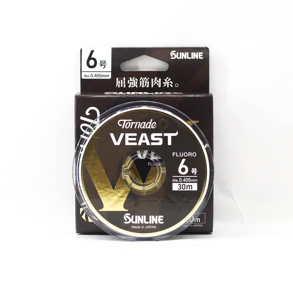 Sunline Fluorocarbon Leader Tornado Veast HG 30m Size 6 (0753)