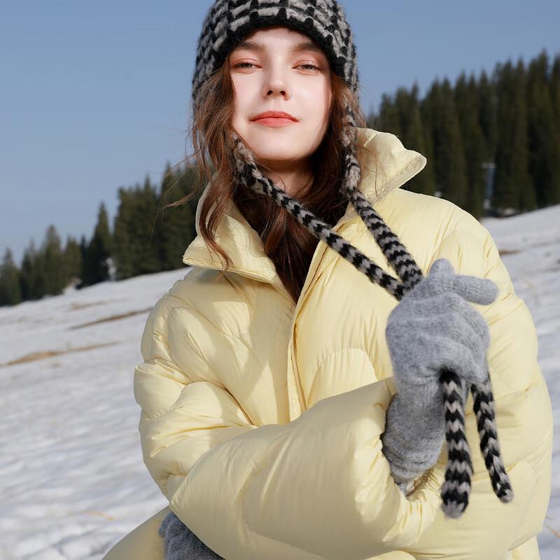 Sancai Women's Short 90% Goose Down Puffer Jacket (2025 Winter)