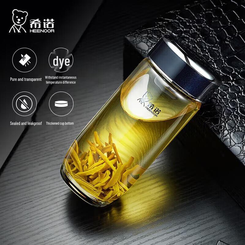 Xinuo XN-7718 Heat-Resistant Glass Tea Bottle with Filter