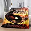 Yingyang Blanket Durable Comfort Perfect for Office Chair Office Picnics Four Seasons Universal Digital Print