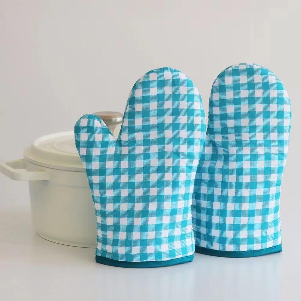 2025 New Style Anti Scalding High Temperature Resistance 100%linen Kitchen Oven Mitts Microwave Oven Gloves for Adult