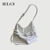 Korean Version Oil Leather Large-Capacity Tote Bag All-Match One-Shoulder Mess
