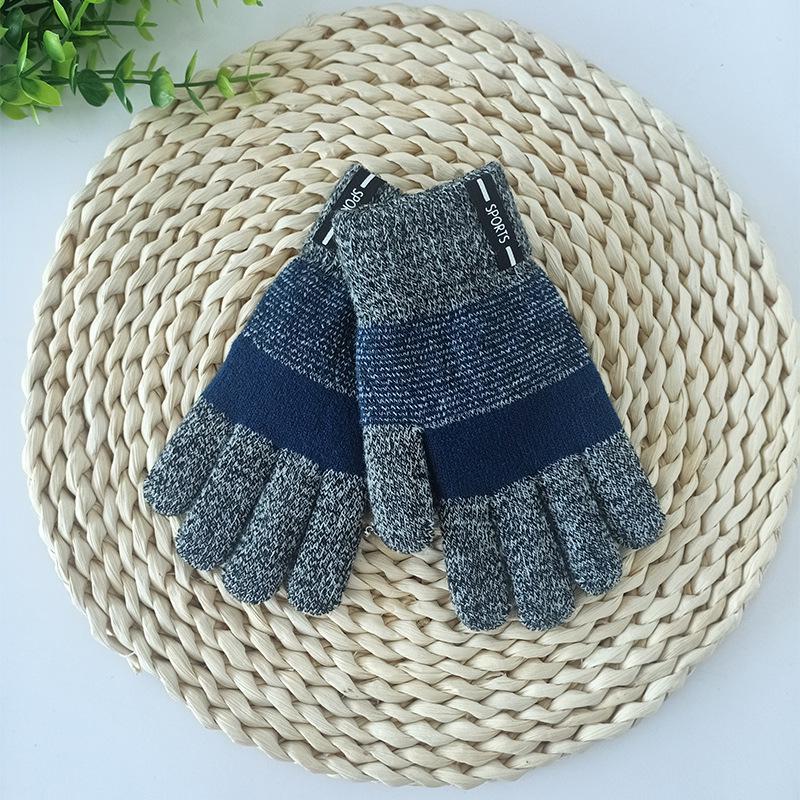 Newcomer Offer - Save 5 Yuan: Kids' Autumn/Winter Fingerless Knitted Velvet Gloves - Cute & Warm