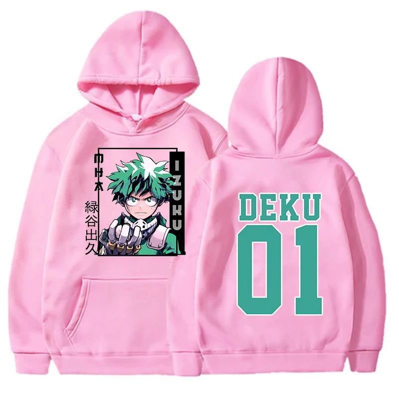 Anime Deku 01 Printed Hoodie Women Men Autumn Winter Weatshirt Hip Hop Casual Unisex Fleece Streetwear Tops