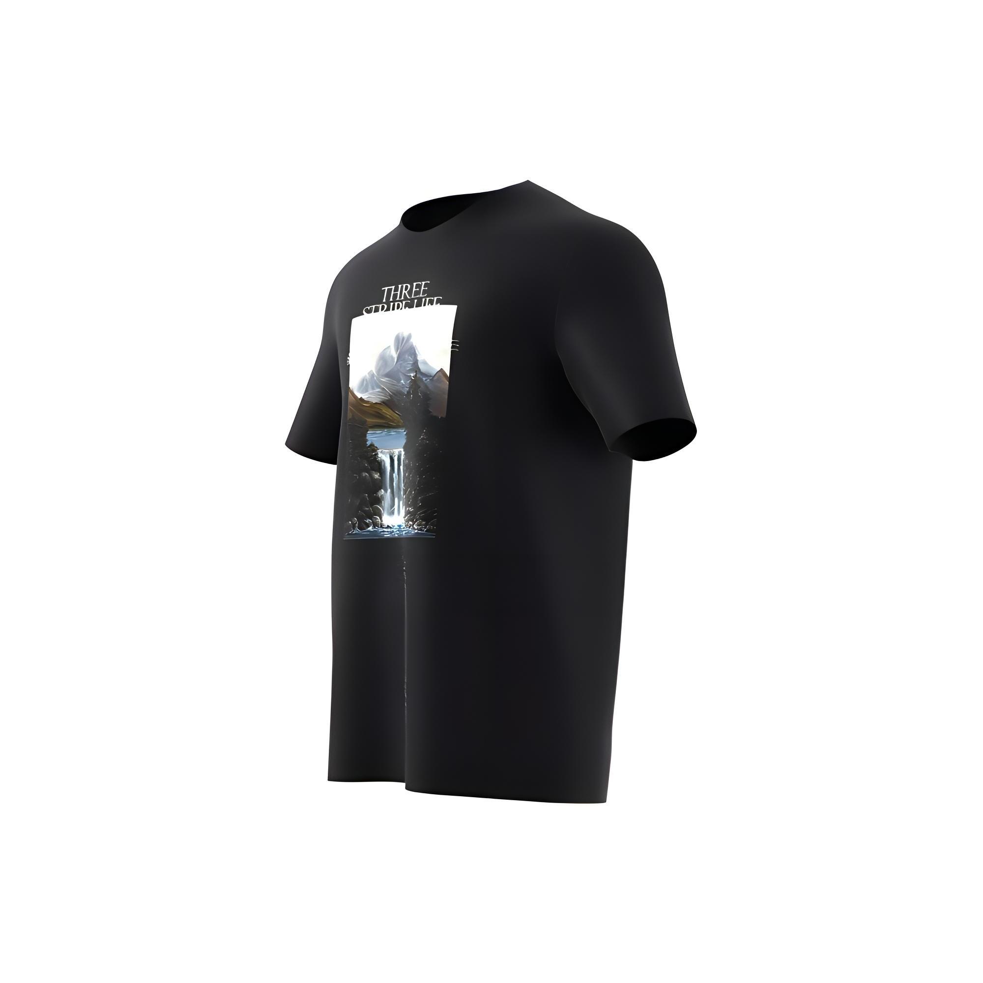 adidas Mountain Tee Black Men s GN6852 L