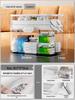 Large Capacity Family Medicine Box with Multi-Layer First Aid Storage for Household and Children