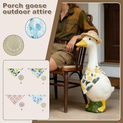 Porch Costume Sunflower Suit Farm Yard Decoration Outdoor Festival Dress