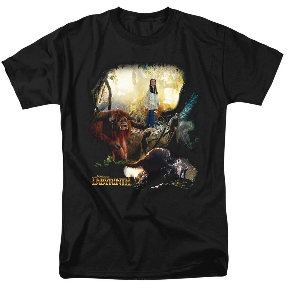 Labyrinth - Sarah & Ludo - Unisex Short Sleeve Children s T-shirt - Black 110