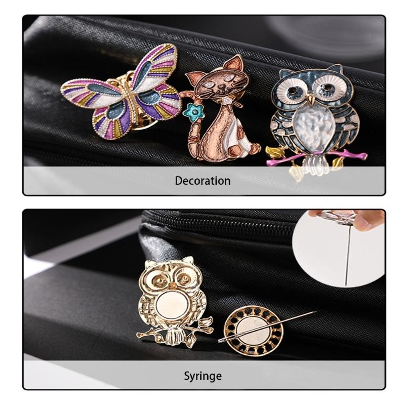 Animal Shape Alloy Pin Holder Magnetic Needle Minder Strong Magnet Needle Holder For Embroidery Sewing Craft Project