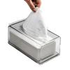 Clear Acrylic Tissue Dispenser With Lid For Dining Room Bathroom Storage