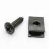 160pcs Car Metal Screw Clips Mixed Set U-Type Fastener Clip with Screw Anti-rust Fender Bumper Protection Buckle Iron Sheet Screw