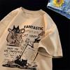 M-8XL 2026 New Summer Korean Style Fun Cartoon Print T-shirt Man Women Unisex Oversized Plus Size Tshirt Trendy Tees