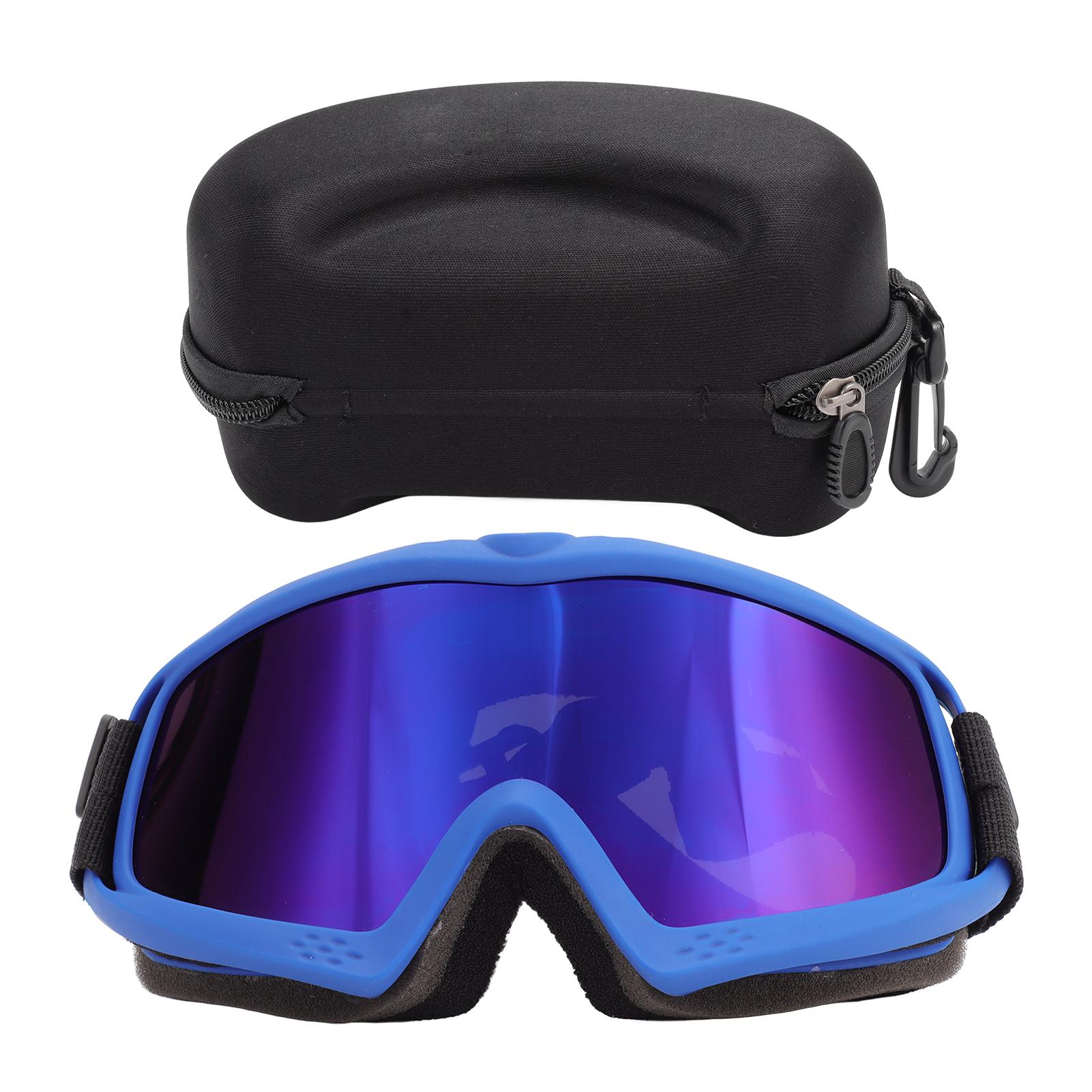 Lunettes de soleil pour chien Coupe-vent Anti-poussière Anti-UV     Lunettes pour animaux de compagnie pour le Ski le Cyclisme le Voyage