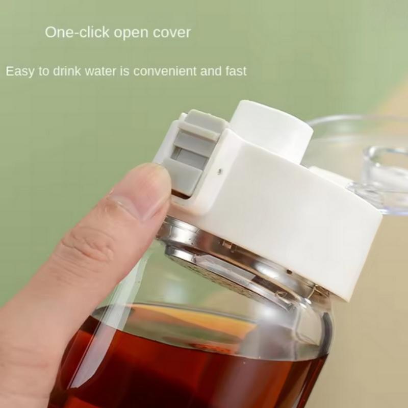 Water Bottle Plastic Portable Water Cup with Tea Compartment Outdoor Student Sports Cups BPA Free Water Bottle
