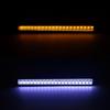 2Pcs Universal White & Amber 42 LED Chips DRL Car LED Daytime Running Lights Car Styling Turn Signal Indicator Light