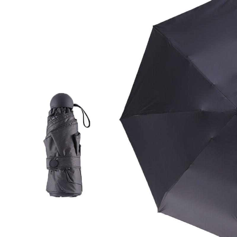 Tri-polar 5-Fold 8-Rib Sun & Rain Umbrella