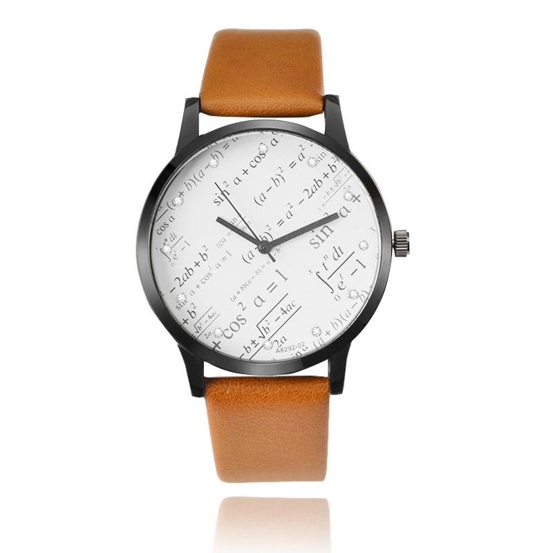 Fashion Geometric Mathematics Watches Unisex Sports Watches Miler Quartz Wristwatches Men Women Girls Students Montre Homme