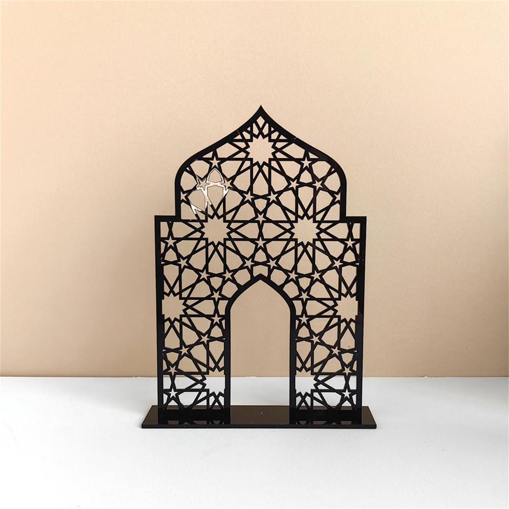 Mosque Art DIY Table Ornament DIY Festive Ornament Living Room Bedroom Islamic Bookshelf Acrylic Centerpieces