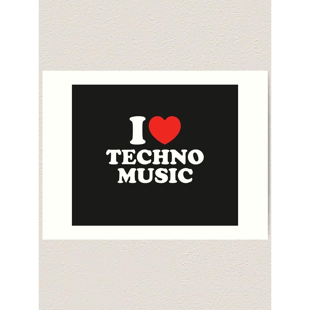 Tapestry I love techno music 75x100