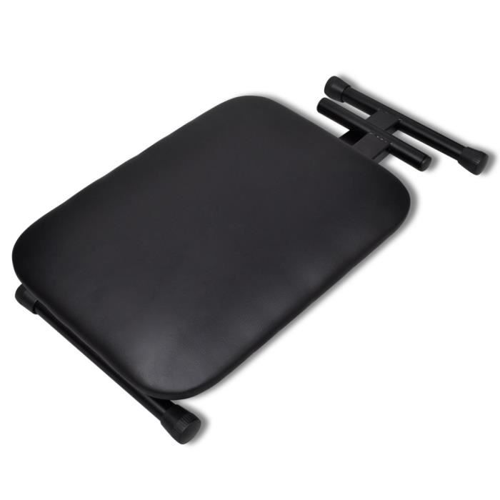 VidaXL Tabouret pliable et réglable de piano