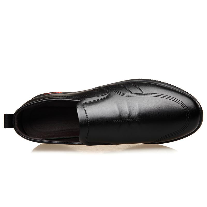 Autumn and winter men's leather shoes men's business heightening men's shoes invisible inner heightening men's shoes trend low-top sports and leisure