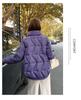 Women’s Short Stand Collar Windproof Thin Slim Winter Jacket