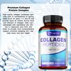 Premium Collagen Capsules, Various Types of Hydrolyzed Collagen Supplements, for Skin Care and Joint Health.