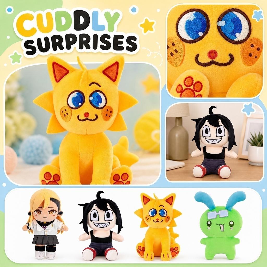 Novelty Plush Toy Stuffed Animal - Soft Cuddly Plushie Doll for Birthday and Holiday Gifts