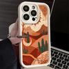 Cactus Pattern Phone Case for iPhone 16 17 Air 16E 15 Pro Max 14 Plus 13 12 Mini Capa Soft Shell Silicone Funda