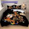 3pcs Christmas Tree Dachshund Dog Holiday Comforter Set with 1 Quilt Cover and 2 Pillowcases (No Core), Bedroom and Guest Room