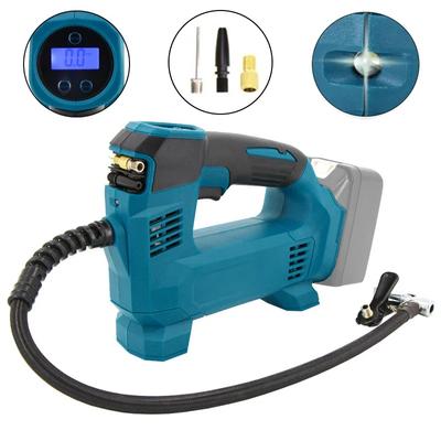 Portable Electric Air Pump for Makita 18V Lithium Battery Cordless Air Inflator with LED Light for Tire Pumping/Ball Inflation