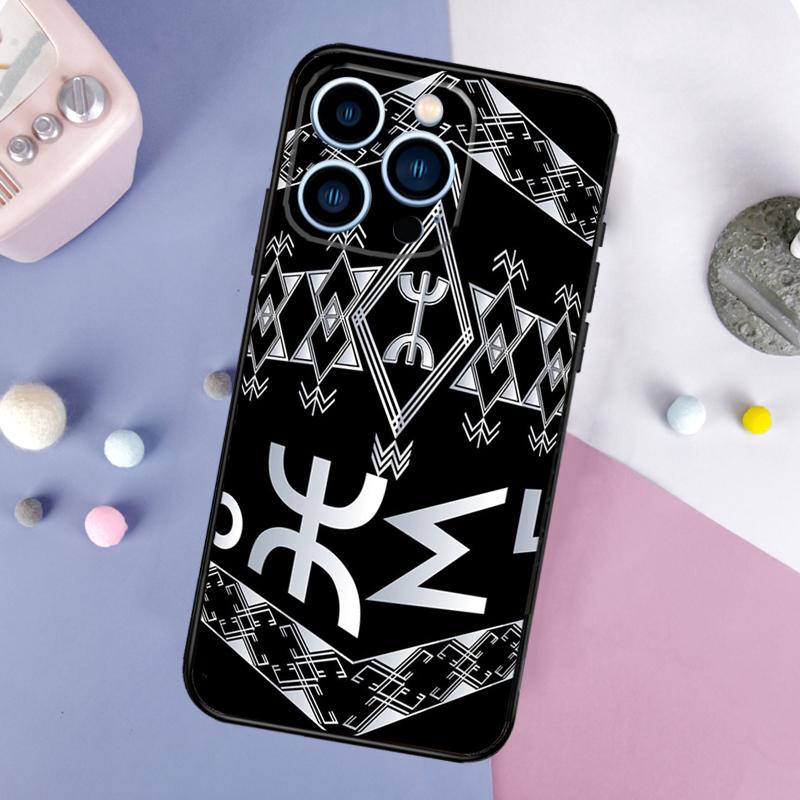 Amazigh Berber Symbol Case For iPhone 16 15 14 Pro 11 12 13 Pro Max XS X XR Plus 12 13 Mini Soft Cover