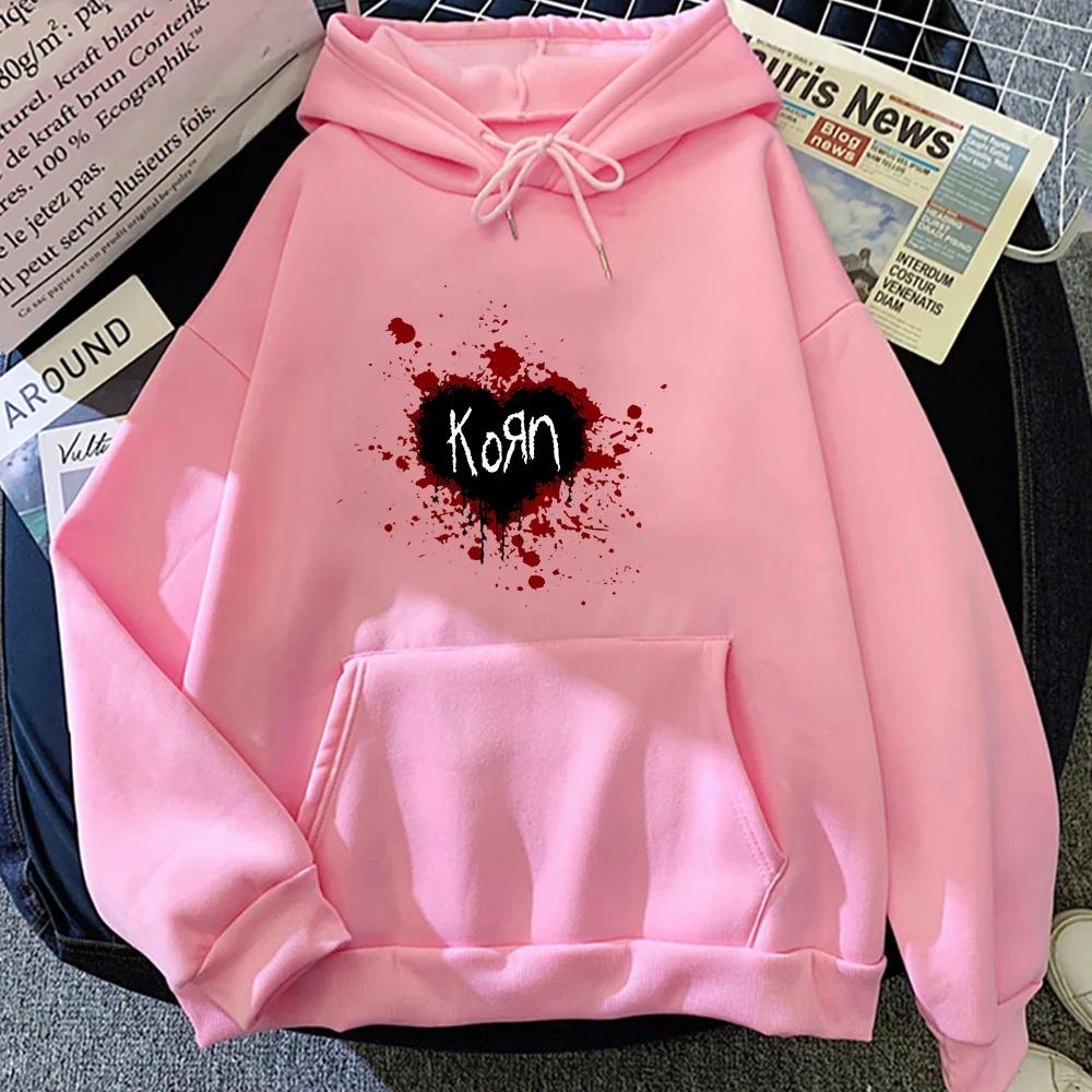 Korn Band Heavy Mental Winter Men Hoodie Long Sleeve Sweatwear Couple Soft Fleece Funko Pop Regular Fit Graphic Hoodies
