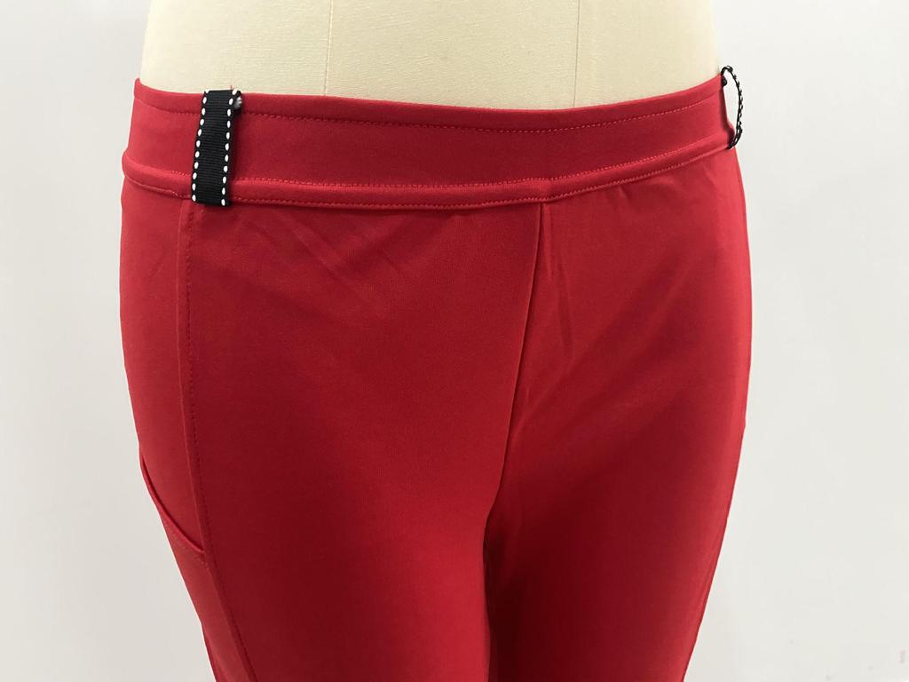 2025 Spring/Summer Women's Equestrian-Inspired Elastic Hip-Lift Casual Pants