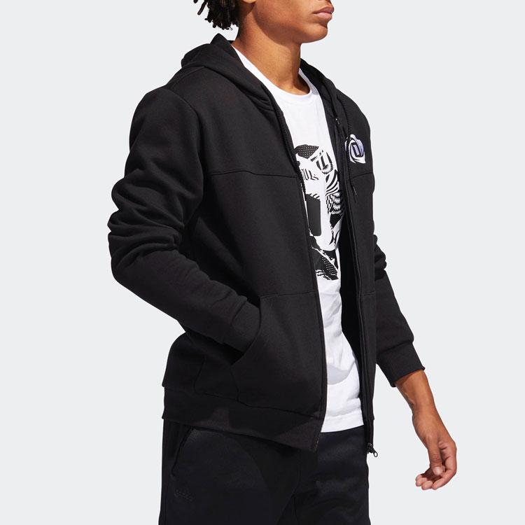 adidas Jackets Men's Black Hooded Moderate Other DP5713