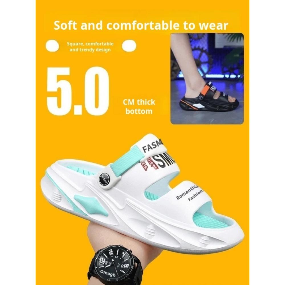 Summer Men's Outdoor Sandals Thick Bottom Cave Shoes Driving Sports Beach Shoes Sandals Slippers Men