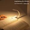 Rechargeable LED Clip Book Lamp Mini Desk Light 3 Brightness Levels for Study Reading Bedroom Dorm Travel Use Desk Light