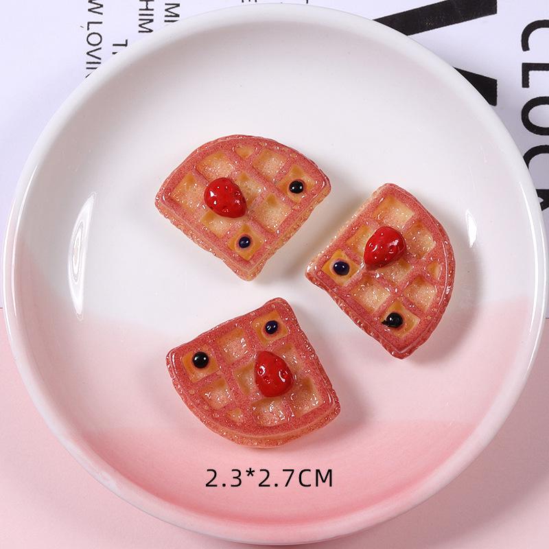 Ready-made Simulated Food Sushi Bread Pizza DIY Phone Case & Beauty Accessories for Kids Resin Jewelry