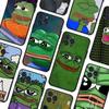 Internet-Meme Trauriger Pepe Der Frosch Schwarze Weiche Handyhülle Für IPhone 16 15 14 13 11 12 17 Pro Max Mini Plus