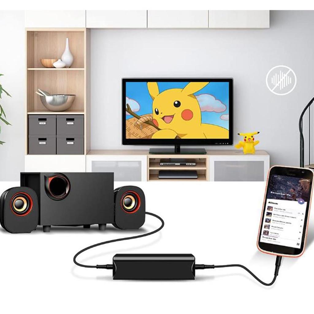 AUX Noise Filter Ground Loop Isolator Noise Removal, 3.5mm Compatible