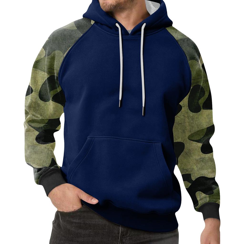 Men's Camouflage Sweatshirt Hoodie Men's Sports Large Size Casual Sweatshirt