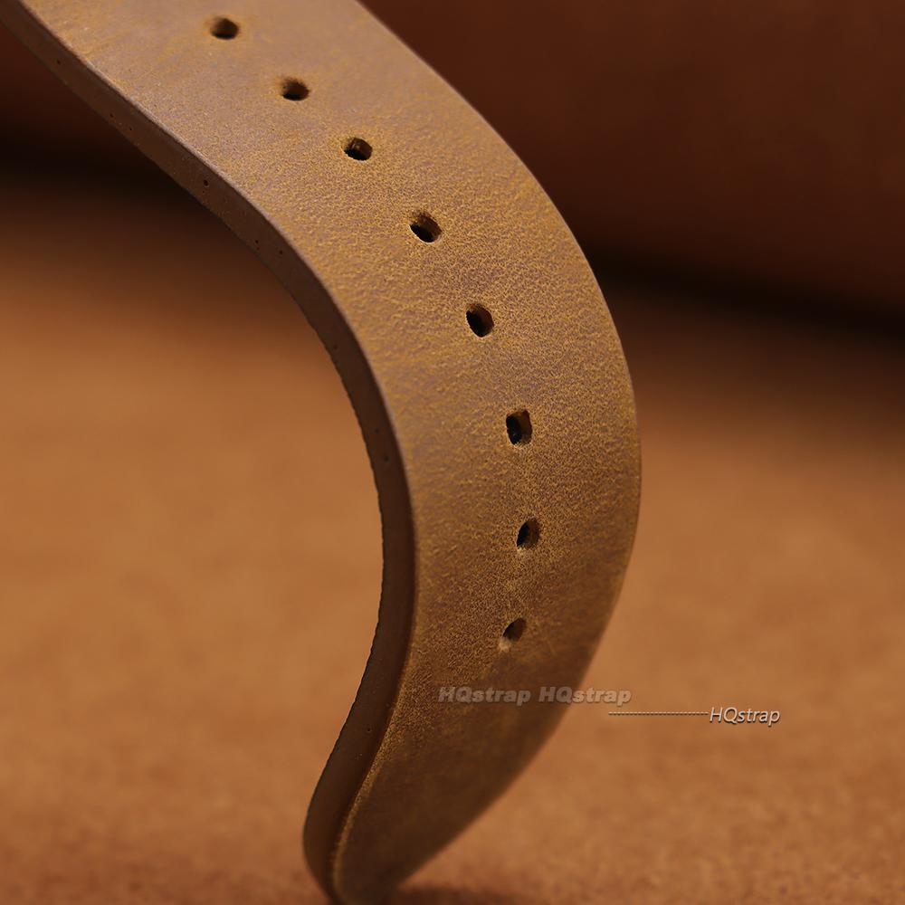 Bracelet for Seiko Vintage Leather Watch Band Stitching Cowhide Strap for Rolex Butterfly Buckle Straps 18mm 20mm 21mm 22mm 24mm
