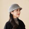 New Autumn and Winter Woolen Mother Hat Women's French Elegant Retro Equestrian Hat Outdoor Travel Warm Felt Hat