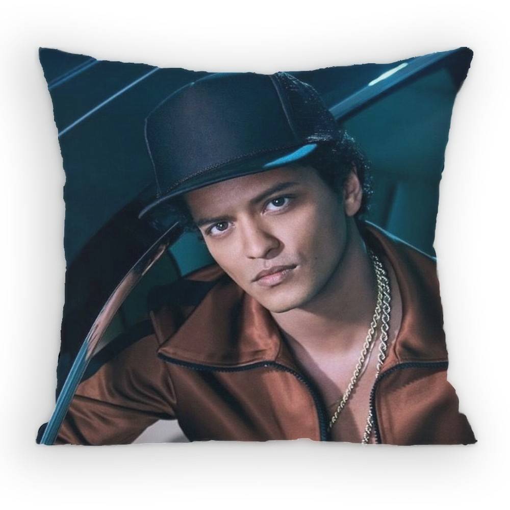 

Bruno Mars The Romantic Pillow Case Sofa Living Room Bedroom Headboard Backrest Cushion Square Cushion Nap Time 30x30 cm