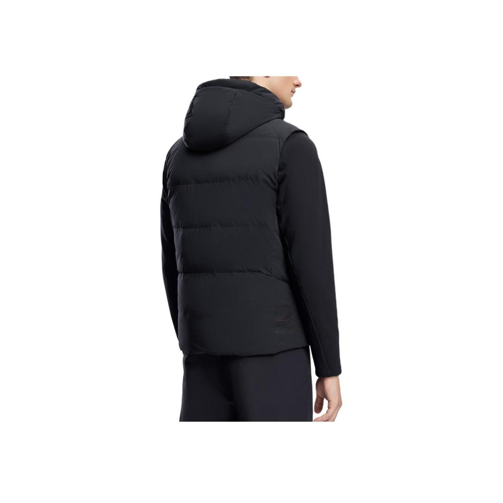 FILA 2023 Winter New Down Jacket Two-Piece Set Basic Fitness Sports Hoodie Men outerwear Black A11M341905F-BK