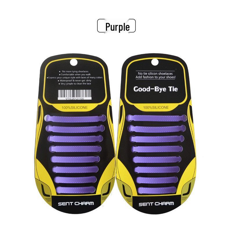 Colorful No-Tie Silicone Elastic Shoelaces - I-Shaped Design for Adults & Children