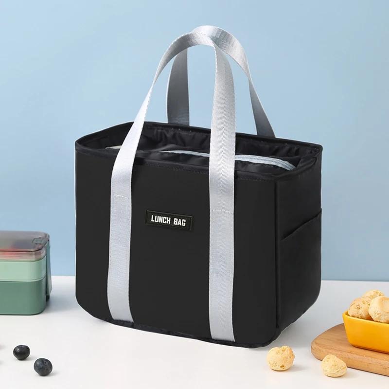 Insulated Lunch Box Thermal Bag Large Capacity Work Food Delivery Storage Container for Women Cooler Tote Travel Picnic Pouch