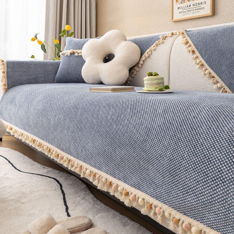 Sofa Cushion Four Seasons Universal Ins Style Backrest Towel Cover Cloth Non-Slip Sofa Cover Cushion