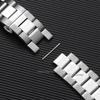 Edelstahl Uhrenarmband Gebogenes Ende Armband 12 14 16 18 20mm 22mm 24mm Damen Herren Metall Armband Ersatzband mit Werkzeug