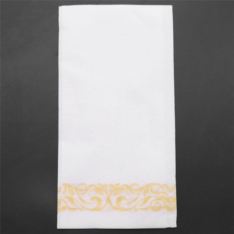 200Pcs Disposable Hand Towels Paper Napkin Bathroom Weddings Party Hotel Napkins Paper Soft And Absorbent Airlaid Paper